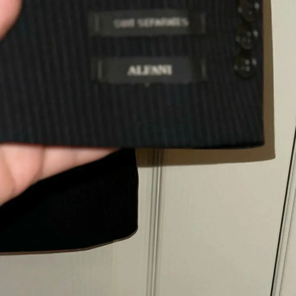 NWT-Men’s Alfani Black‎ Stripe Suit Blazer. Size 40R. - Picture 5 of 10